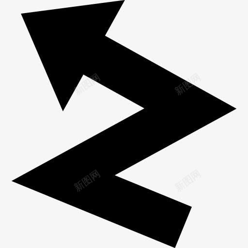 Zigzag右箭头图标png_新图网 https://ixintu.com zigzag 上升 左上角 指向 方向 箭 箭线