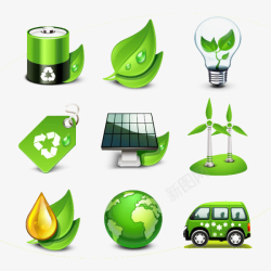 绿色环保生态地球素材