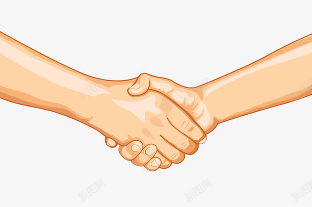 有力的握手手绘元素png免抠素材_新图网 https://ixintu.com 互利 握手 握手元素 握手手绘 有力的握手