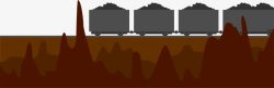 开采矿物铁路运输金矿高清图片