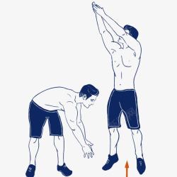 运动员热身健身前运动动作图高清图片