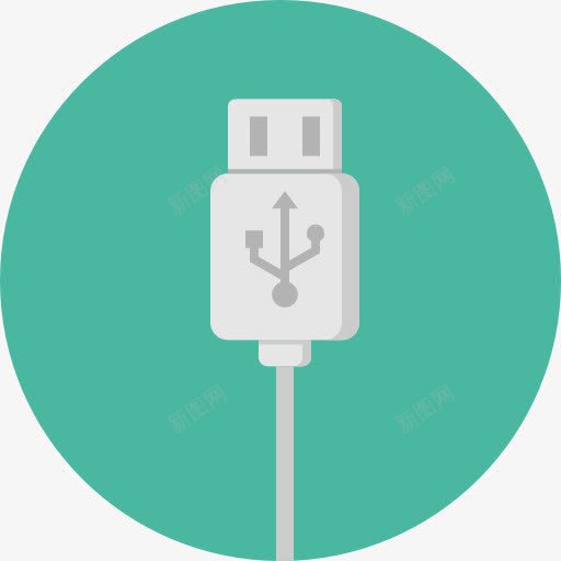 USB电缆图标png_新图网 https://ixintu.com USB USB电缆 技术 电子 电缆 端口 连接