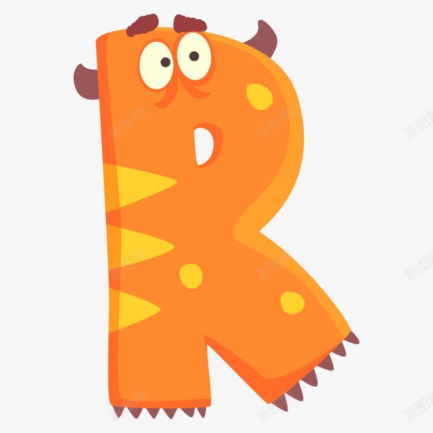 可爱动物表情字母Rpng免抠素材_新图网 https://ixintu.com 3D英文字母 可爱动物表情字母R 彩色字母 眼睛 立体字母 艺术字体 艺术字母 英文字母 表情字母