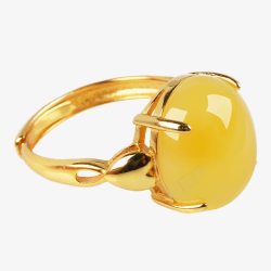 黄宝石琥珀戒指素材
