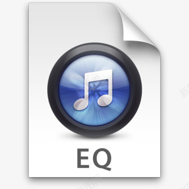 情商蓝色iTunes的文件类型的图标图标