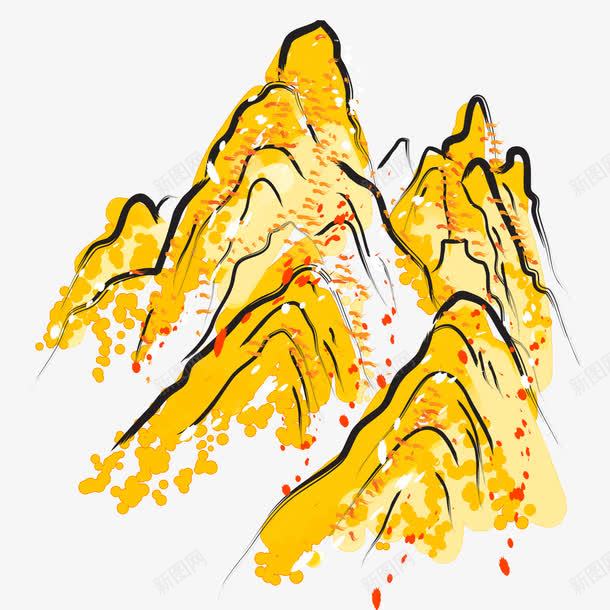 水墨画山峦png免抠素材_新图网 https://ixintu.com 山峦 手绘 水墨画 画