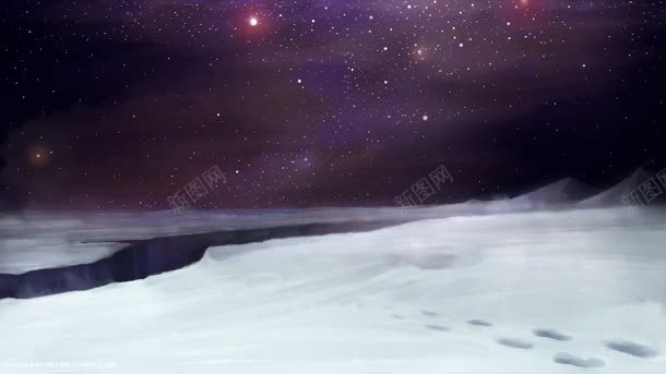 星空星际雪景宽屏png免抠素材_新图网 https://ixintu.com 星空 星际 雪景