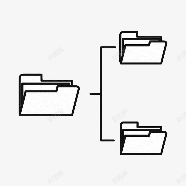 黑色手绘文件夹png免抠素材_新图网 https://ixintu.com 企业文件夹 手绘 文件夹 文档储存 简约 线条 黑色