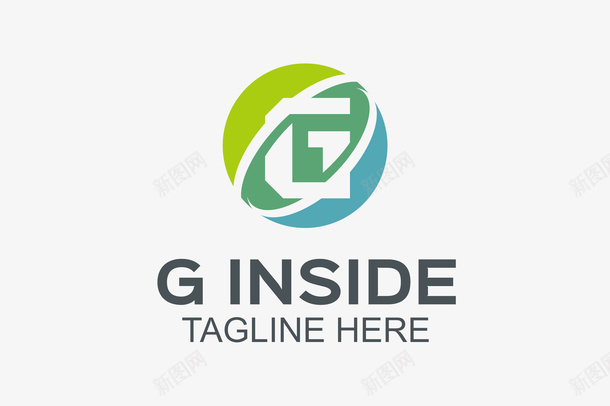 淡色的圆形logo矢量图图标ai_新图网 https://ixintu.com logo 圆形 字母G 彩色 淡淡的 简约 精美 设计感 矢量图