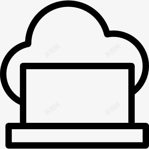 笔记本电脑在云薄大纲符号一圈图标png_新图网 https://ixintu.com SEO全 云 界面 笔记本电脑 符号 薄 计算机 轮廓
