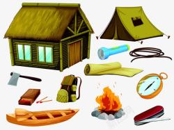 露营用具工具素材