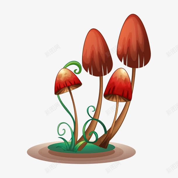 蘑菇菌类png免抠素材_新图网 https://ixintu.com 卡通 卡通蘑菇 绿色 菇类 菌类 蘑菇