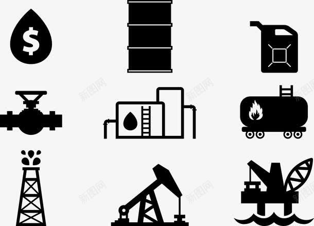 原油和钻井png免抠素材_新图网 https://ixintu.com 原油 油罐 金钱 钻井