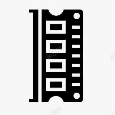 访问卡计算机硬件记忆RAM随机图标图标