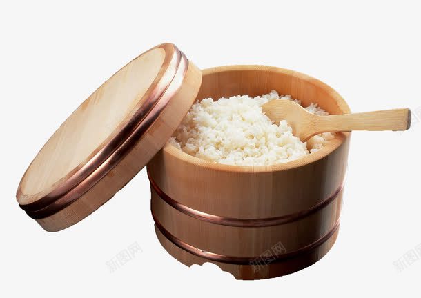 木桶米饭png免抠素材_新图网 https://ixintu.com 大米 有机大米 有機大米 木桶 米饭 粮食