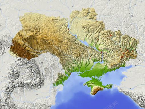 乌克兰地图背景