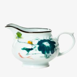 茶海龙泉青瓷手绘陶瓷公道杯高清图片