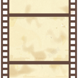 淡黄底质感胶片风的电影广告背景矢量图高清图片