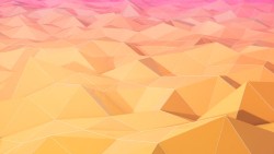 粉黄色立体三角形壁纸素材