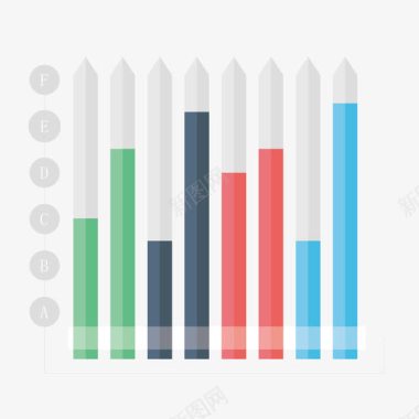 竖行统计表坐标轴图标图标