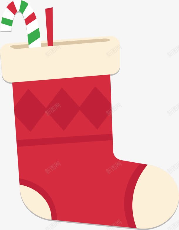 装了礼物的红色圣诞袜png免抠素材_新图网 https://ixintu.com 圣诞礼物 圣诞节 圣诞袜 矢量png 红色圣诞袜 装满礼物