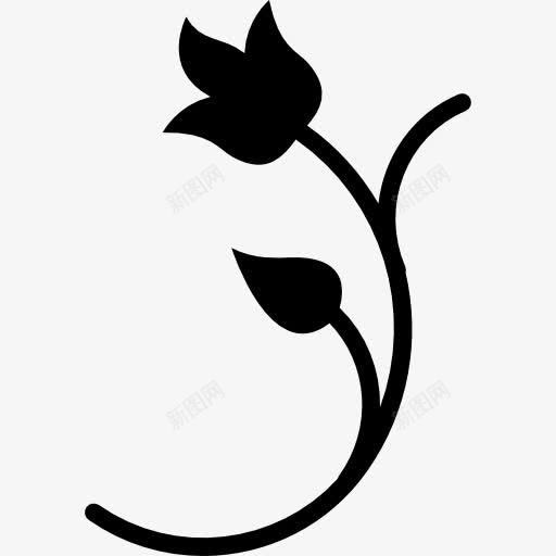 花艺的轮廓图标png_新图网 https://ixintu.com 艺术 花 花叶剪影背景图 花的剪影 花艺设计