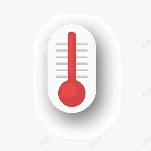 指示器温度计png免抠素材_新图网 https://ixintu.com 指示器 温度计 湿度计 红色