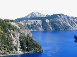 着名火山口湖唯美火山口湖国家公园高清图片