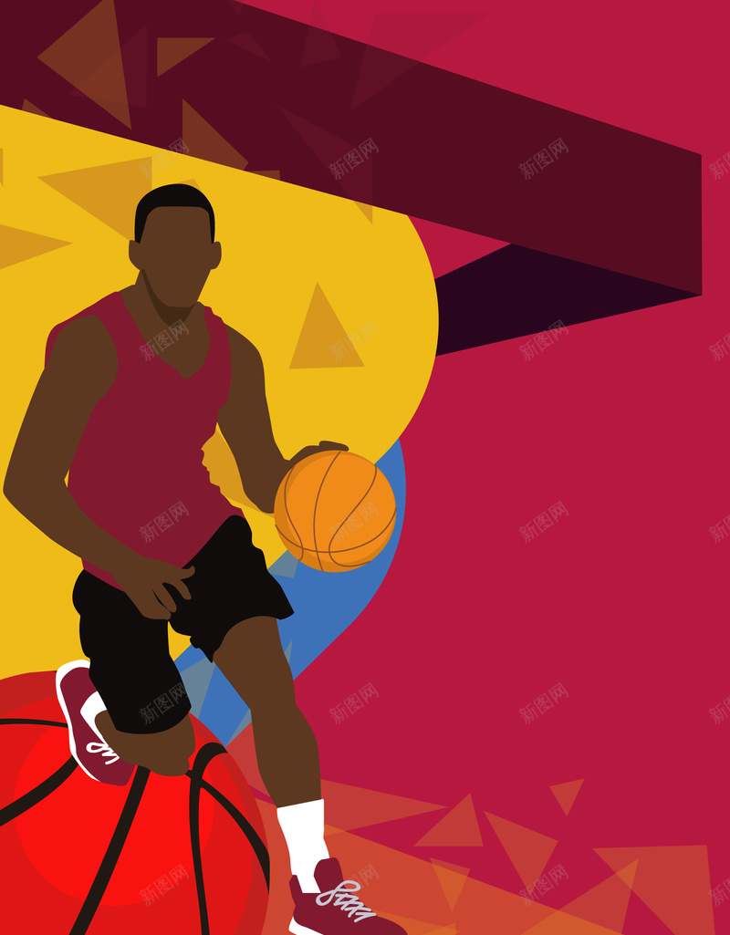 简约扁平篮球比赛背景矢量图ai设计背景_新图网 https://ixintu.com NBA 体育 卡通 扁平几何 校园篮球赛 激情 热血 简约 篮球 职业篮球联赛 运动 矢量图