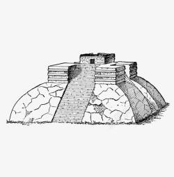 卡通矢量堡垒手绘城堡高清图片