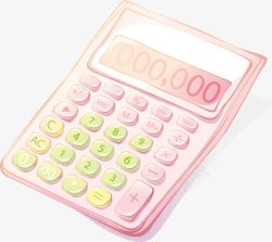 粉色计算器日用品计算器粉色计算器高清图片