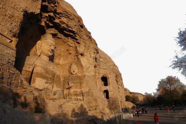 山西大同云冈石窟png免抠素材_新图网 https://ixintu.com 名胜古迹 旅游风景 著名建筑