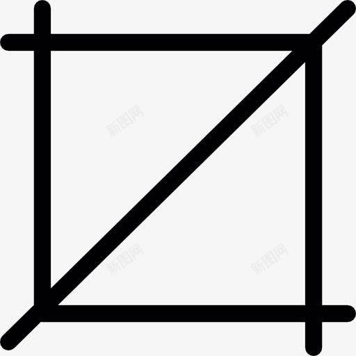 相交线图标png_新图网 https://ixintu.com 图形工具 图形编辑 图形设计 平方 形状 线