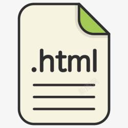 HTML格式文件延伸文件格式HTML型We图标高清图片