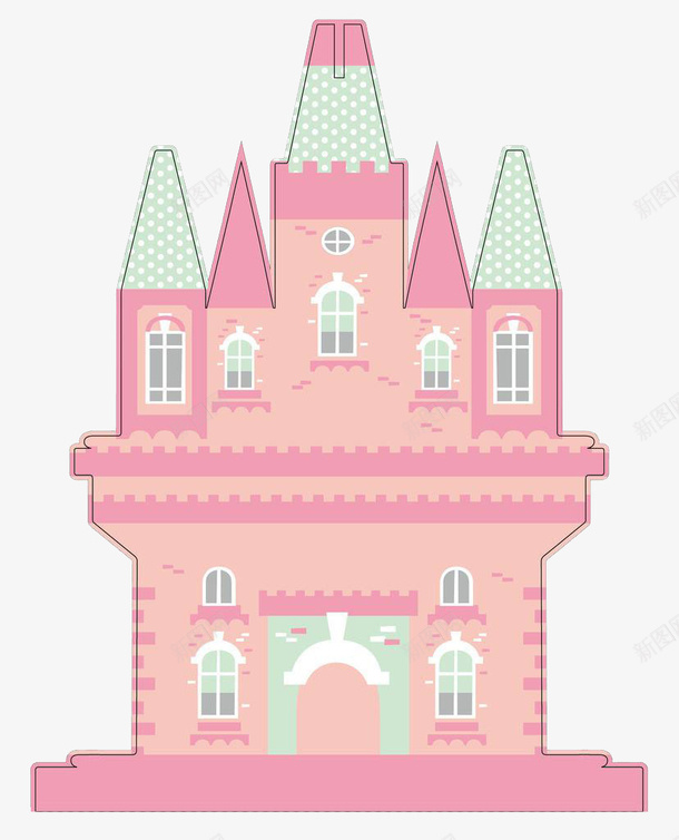 粉色卡通迪斯尼城堡png免抠素材_新图网 https://ixintu.com 卡通 卡通版 粉色 素材 迪斯尼城堡