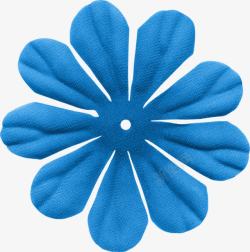 手工蓝色花朵高清图片