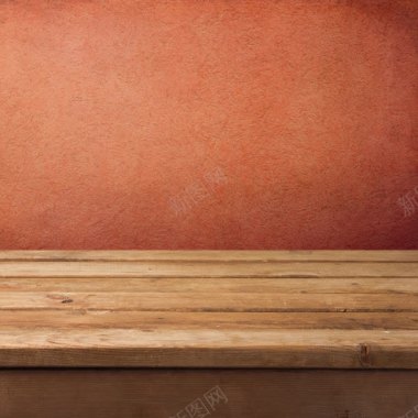 红色纹理木板背景背景