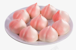 粉色寿桃包素材
