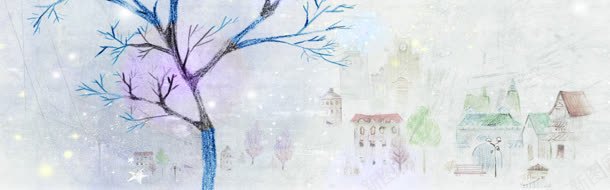 梦幻清新手绘卡通背景背景