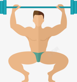 健壮男人锻炼举重的肌肉猛男高清图片