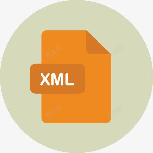 XML图标png_新图网 https://ixintu.com XML文件和文件夹 扩展格式 文件 文档