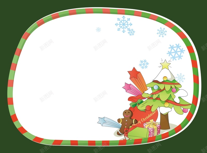 矢量卡通边框圣诞节背景ai设计背景_新图网 https://ixintu.com 卡通 圣诞树 圣诞节 手绘 海报 矢量 童趣 绿色 背景 边框 矢量图