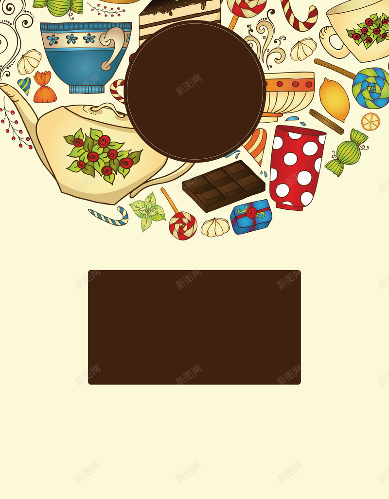 卡通食物海报矢量图ai设计背景_新图网 https://ixintu.com 卡通 手绘 活动 海报 童趣 菜单 食物 矢量图