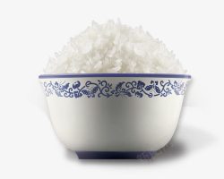 大米青花瓷碗素材