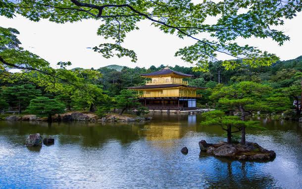 日本金阁寺二png免抠素材_新图网 https://ixintu.com 名胜古迹 旅游风景 著名建筑