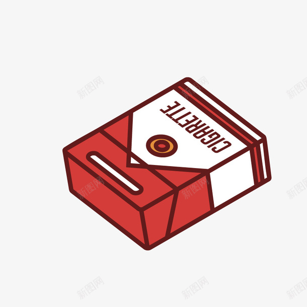 卡通手绘卡通香烟png免抠素材_新图网 https://ixintu.com 创意 动漫动画 卡通手绘 卡通香烟 烟叶 烟盒 立体烟盒