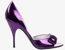 紫色高跟鞋装饰素材