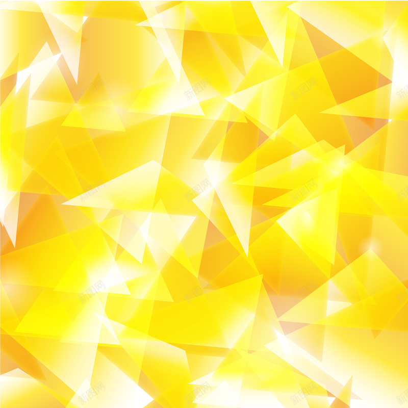 抽象黄色三角背景矢量图ai设计背景_新图网 https://ixintu.com 三角背景 几何 扁平 抽象 渐变 黄色 矢量图