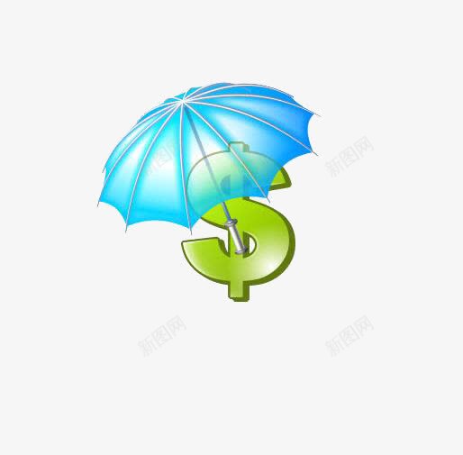 金钱的保护伞png免抠素材_新图网 https://ixintu.com 保护伞 金融 金钱 风险