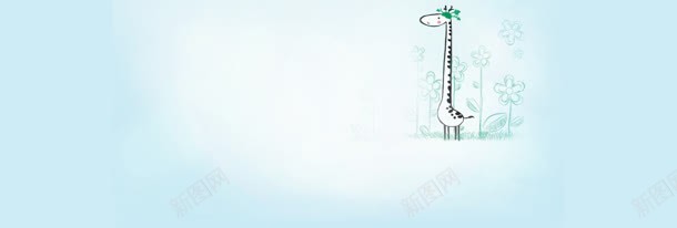 卡通手绘小鹿背景bannerjpg设计背景_新图网 https://ixintu.com banner 卡通 小鹿 手绘 背景